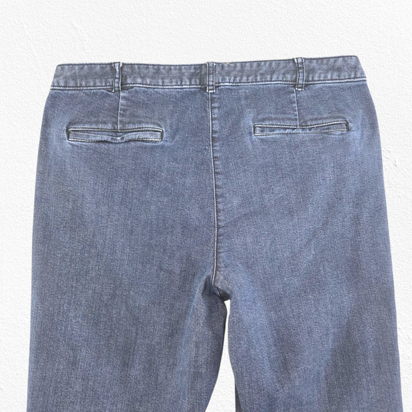 Talbots Signature Bootcut Jeans Dark Wash Blue Stretch Mid-Rise Denim Size 8 29 - Picture 10 of 11